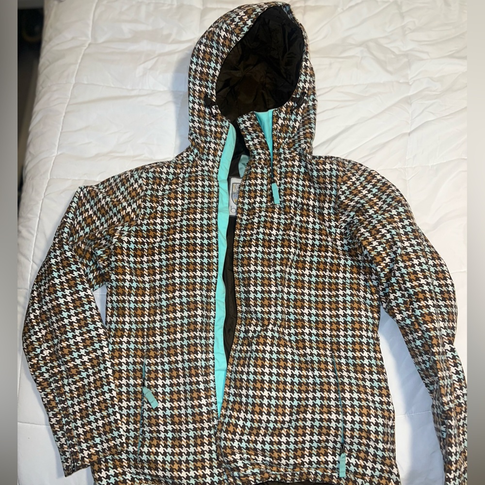 Burton Houndstooth Snowboarding Jacket Shell M